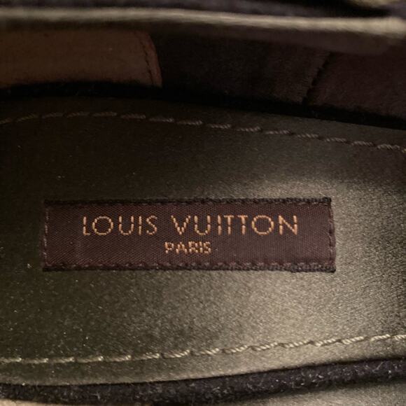 Louis Vuitton Black Wool Felt Beaded Bow Pumps Size 36.5 or 6.5 - Picture 11 of 15